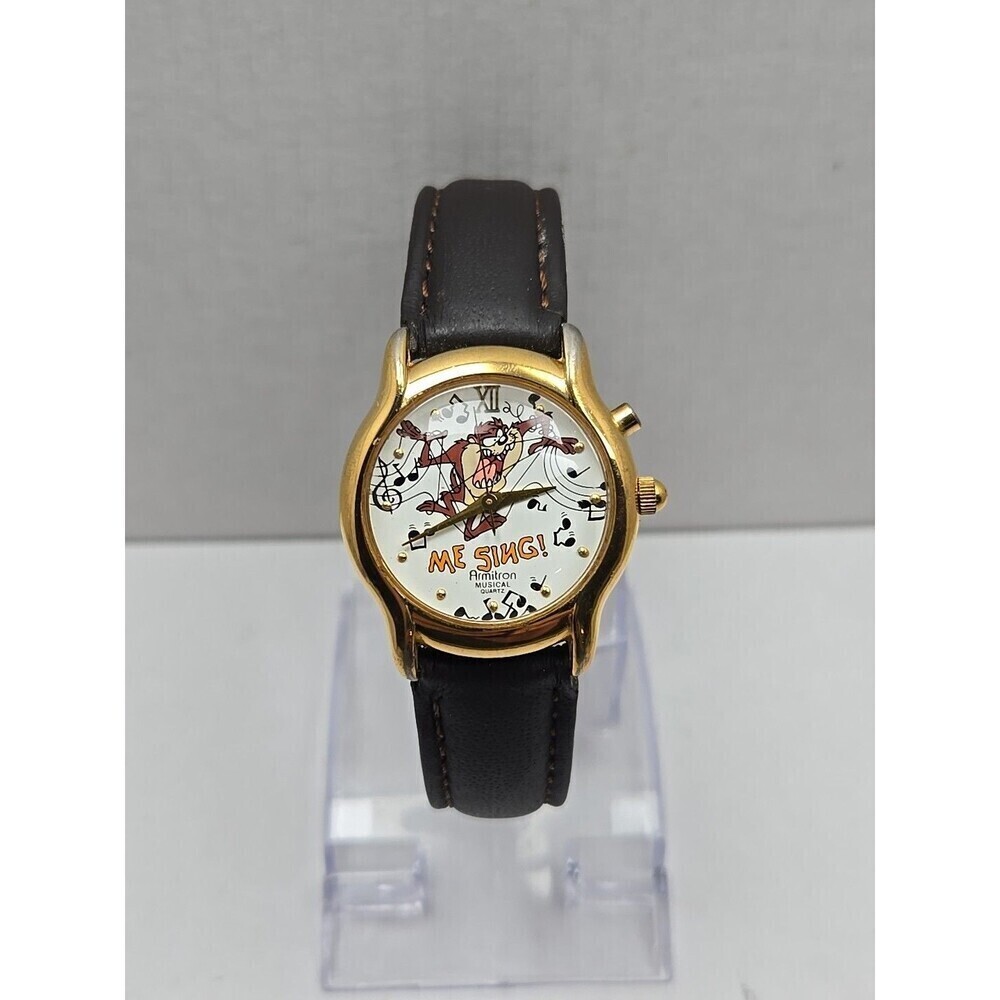 Vintage Armitron Looney Tunes Taz Me Sing Musical Watch Quartz 1995 New Battery